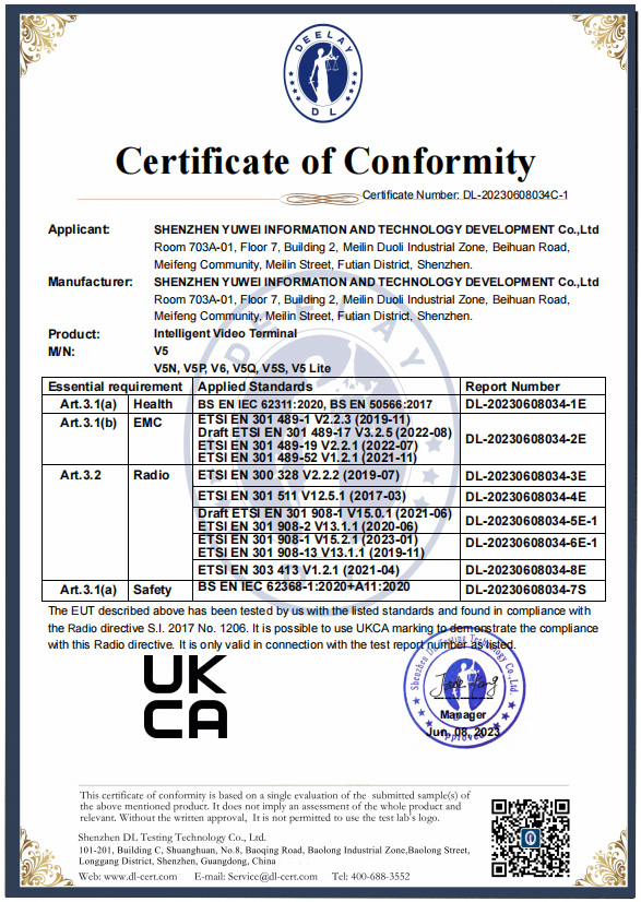 Certificação UKCA